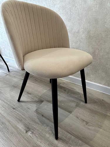 Стул на металлокаркасе Gabi 1 light blue / black / gold фото покупателя 684