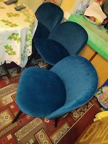 Стул на металлокаркасе Gabi dark beige / black / silver фото покупателя 825