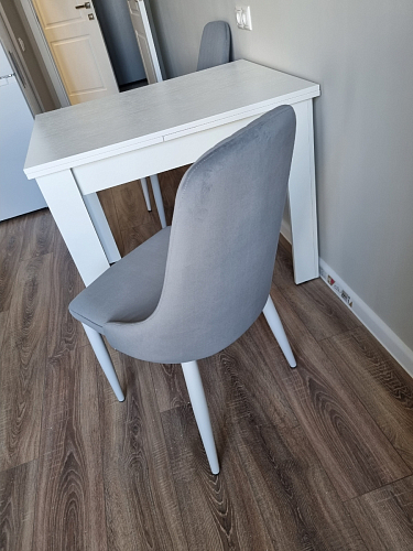 Стул на металлокаркасе Kora gray / black фото покупателя 91