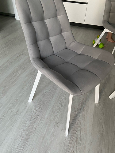 Стул на металлокаркасе Челси велюр коричневый / черный каркас фото покупателя 158