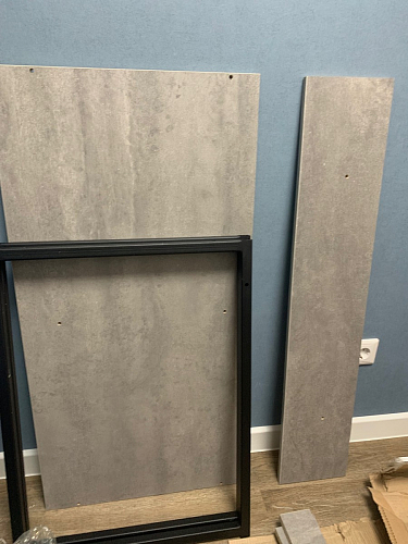 Письменный стол Леон Лофт черный матовый / дуб вотан фото покупателя 69