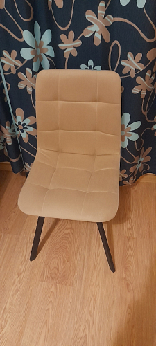 Стул на металлокаркасе Чилли горчичный / черный фото покупателя 1186