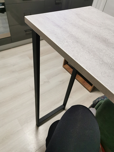 Барная стойка Дилан Лофт 120х60х90 бетон фото покупателя 99