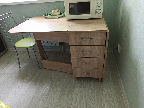 Стол-книжка Глория 606 М с ящиками дуб сонома фото покупателя 38