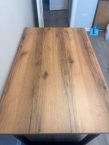 Деревянный стол Лота Лофт 140х80 дуб крафт табачный / черный матовый фото покупателя 531