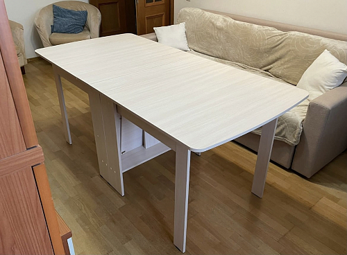 Стол обеденный раздвижной СтК7 дуб молочный фото покупателя 186