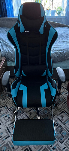 Компьютерное кресло Kano 1 light blue / black фото покупателя 179