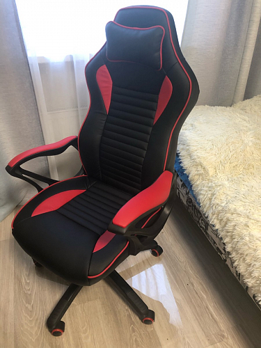 Компьютерное кресло Leon красное / черное фото покупателя 9