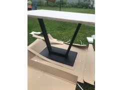 Стол на тумбе Мичиган Лофт 110х70 25 мм дуб вотан / черный матовый фото покупателя 3