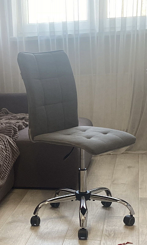 Компьютерное кресло One/Ван флок серый 29 фото покупателя 103