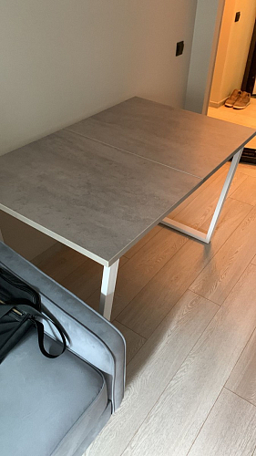 Стол раскладной Лота Лофт 120 25 мм юта / черный матовый фото покупателя 695