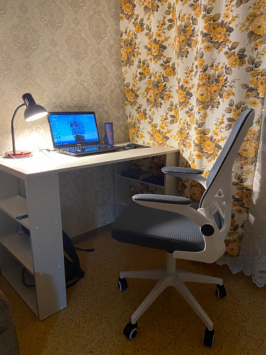 Компьютерное кресло Konfi light gray / blue / white фото покупателя 36