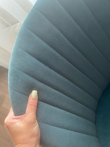 Стул на металлокаркасе Gabi 1 light purple / black / gold фото покупателя 262