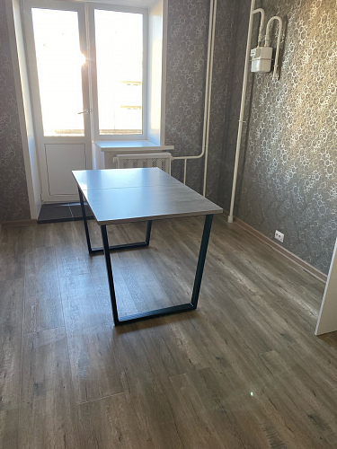 Деревянный стол Лота Лофт 140х80 черный матовый / бетон светлый фото покупателя 149