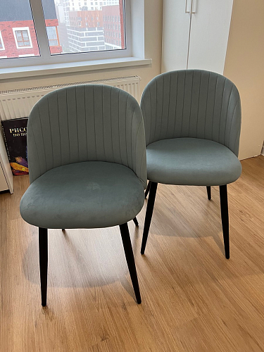 Стул на металлокаркасе Gabi 1 light purple / black фото покупателя 374