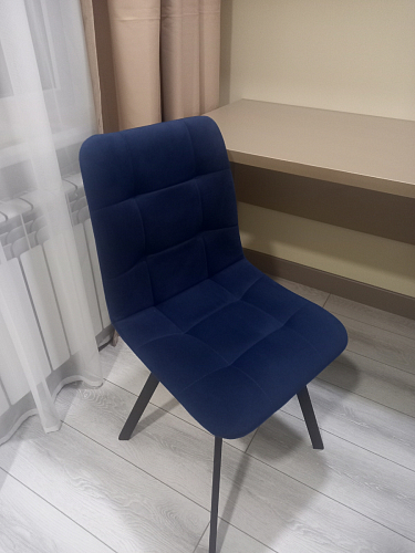 Стул на металлокаркасе Чилли синий / белый фото покупателя 1445