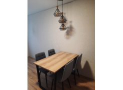 Стол Лота Лофт 140 25 мм черный матовый / бетон фото покупателя 501