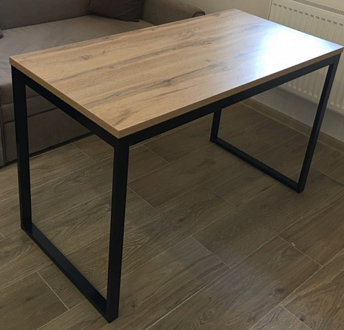 Деревянный стол Лота Лофт 120x75 дуб крафт табачный / черный матовый фото покупателя 26