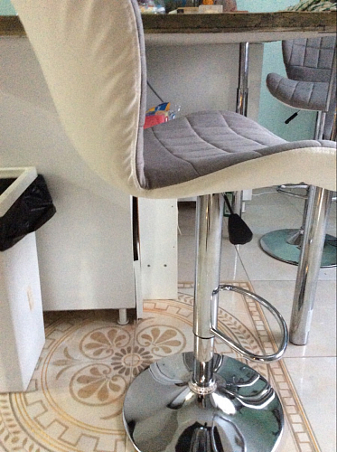 Барный стул Brend серый / белый фото покупателя 6