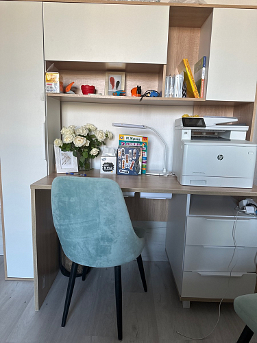 Компьютерный стол Комфорт 12.95 N дуб сонома / темно-серый фото покупателя 36