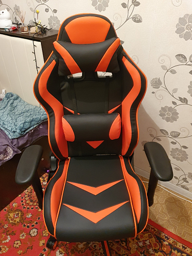 Компьютерное кресло Racer черное / бежевое фото покупателя 101