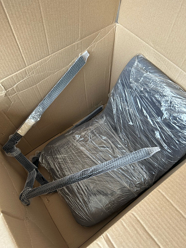 Стул на металлокаркасе Чилли К кирпичный / черный фото покупателя 409