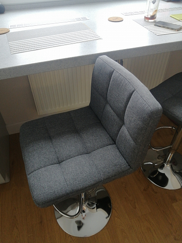 Барный стул Paskal black / chrome фото покупателя 12