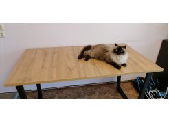 Стол Лота Лофт 120 25 мм дуб делано темный / черный матовый фото покупателя 324