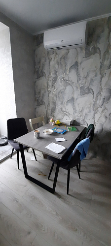 Стол Лота Лофт 140 25 мм черный матовый / бетон фото покупателя 339