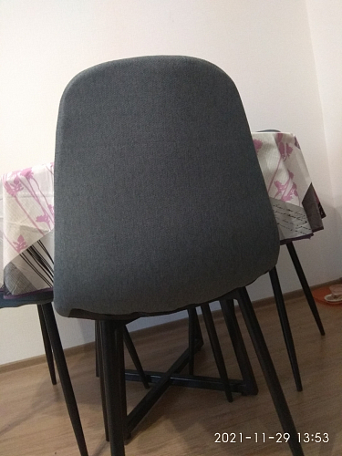 Стул на металлокаркасе Lilu 05 gray / white фото покупателя 45