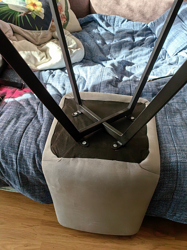 Стул на металлокаркасе Чилли горчичный / черный фото покупателя 691