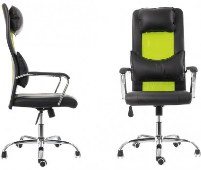 Компьютерное кресло Unic черное / зеленое