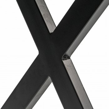 Стол Вик 120х75х77 дуб рошелье / черный матовый