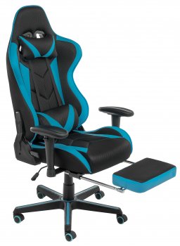 Компьютерное кресло Kano черное / голубое