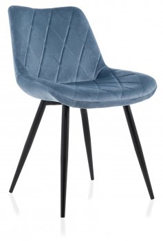 Стул на металлокаркасе Fox голубой