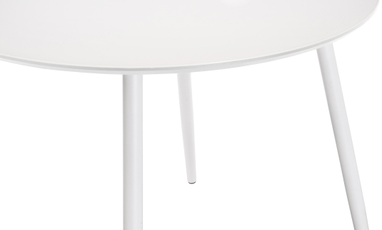 Стеклянный стол Анселм белый