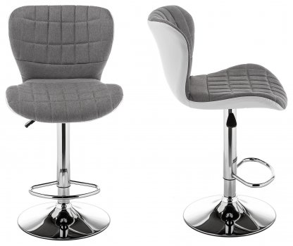 Барный стул Brend серый / белый