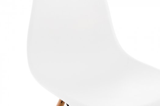 Стул Eames PC-015 WL white / wooden legs  - Уцененный экземпляр