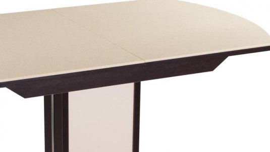 Стол Румба ПО КМ венге / камень 06 / ножка 05 венге / крем / камень 06