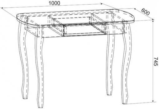Стол Экстра 1 венге / капучино