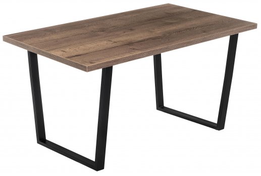 Стол Эльпатия 130 дуб галифакс / черный матовый