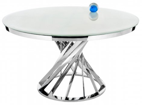 Стол Twist steel / white