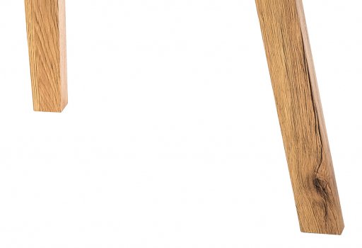 Стеклянный стол Ларс круг дуб монтана