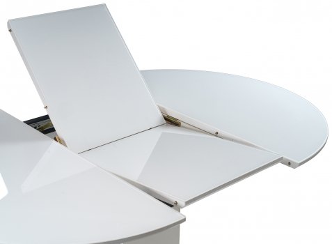 Стол на тумбе Бастиан белый / графит